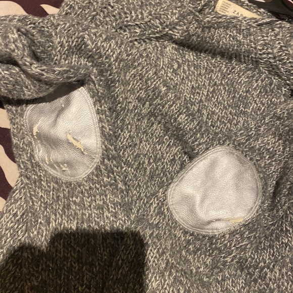 Zara grey wool sweater Sz M - Picture 4 of 10